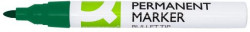 Permanentný popisovač Q-CONNECT hliníkové telo, okrúhly hrot zelený