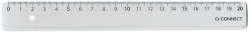 Pravítko Q-CONNECT 20cm transparentné
