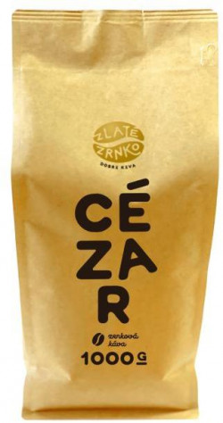 Káva zrnková Zlaté Zrnko Cézar 75% arabica a 25% robusta 1kg