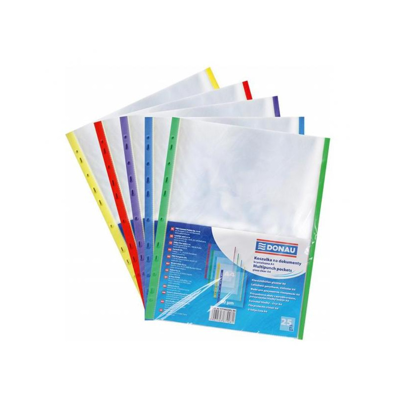 Euroobal DONAU A4 40mic s okrajom v jednej farbe z 5 možností