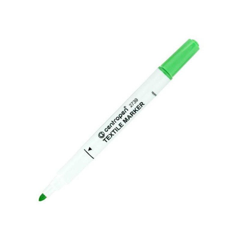 Popisovač na textil Centropen 2739 svetlozelený