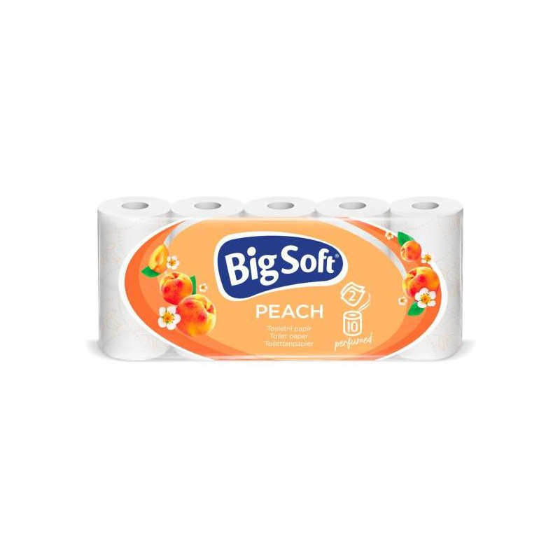 Toaletný papier 2-vrstvový Big Soft Peach 10ks, 22m