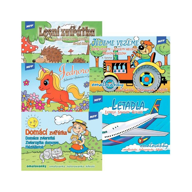 Maľovanka A5 mix motívov