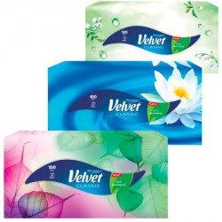 Kozmetické utierky 2-vrstvové Velvet Classic 100ks
