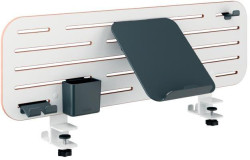 Stolný organizér dierovaný  Leitz Ergo s držiakom na notebook, biely