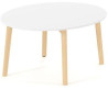 Konferenčný stolík ROOT okrúhly, ⌀90/v,47,7cm, biely