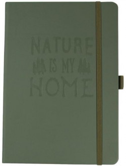 Zápisník Donau A5 outdoorový štvorčekový hnedý s vodeodolným papierom