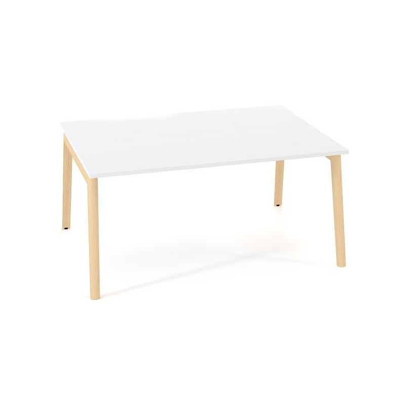 Pracovné stoly Bench ALFA ROOT 160x160cm, biely