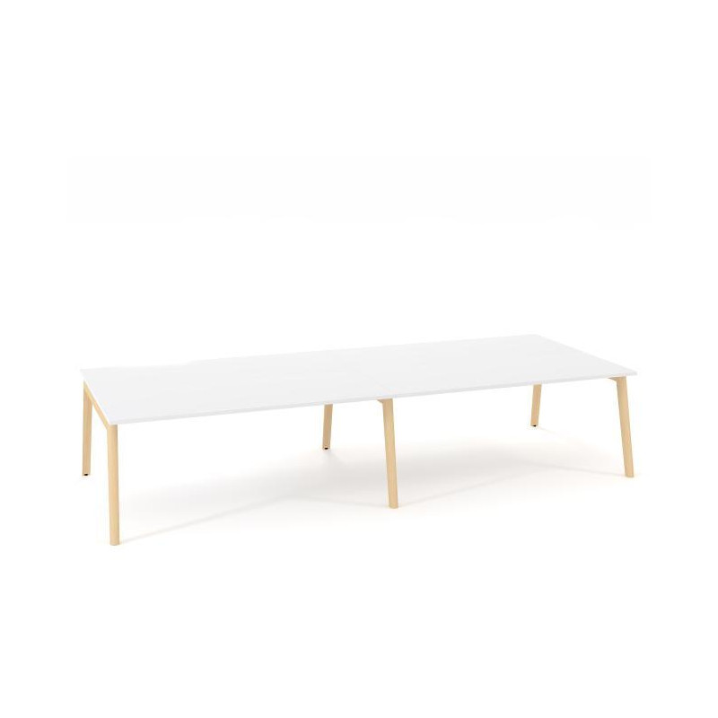 Pracovné stoly Bench ALFA ROOT 360x160cm, biely