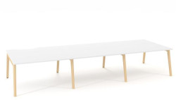 Pracovné stoly Bench ALFA ROOT 420x160cm, biely