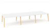 Pracovné stoly Bench ALFA ROOT 420x160cm, biely