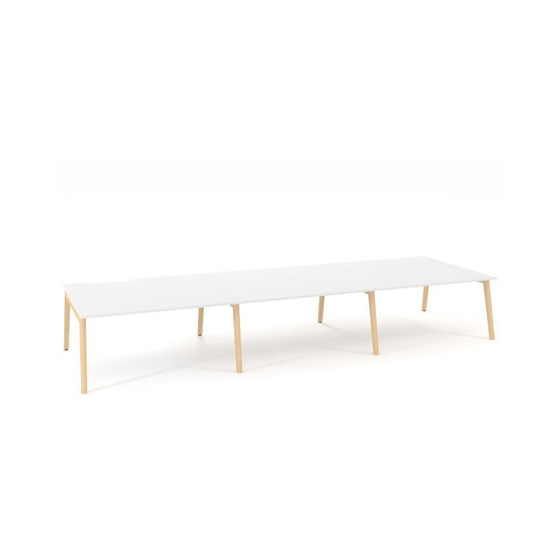 Pracovné stoly Bench ALFA ROOT 480x160cm, biely