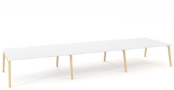Pracovné stoly Bench ALFA ROOT 540x160cm, biely