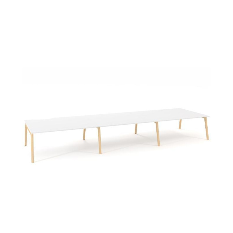 Pracovné stoly Bench ALFA ROOT 540x160cm, biely