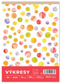 Výkresy 180g, A4 10 ks v bloku