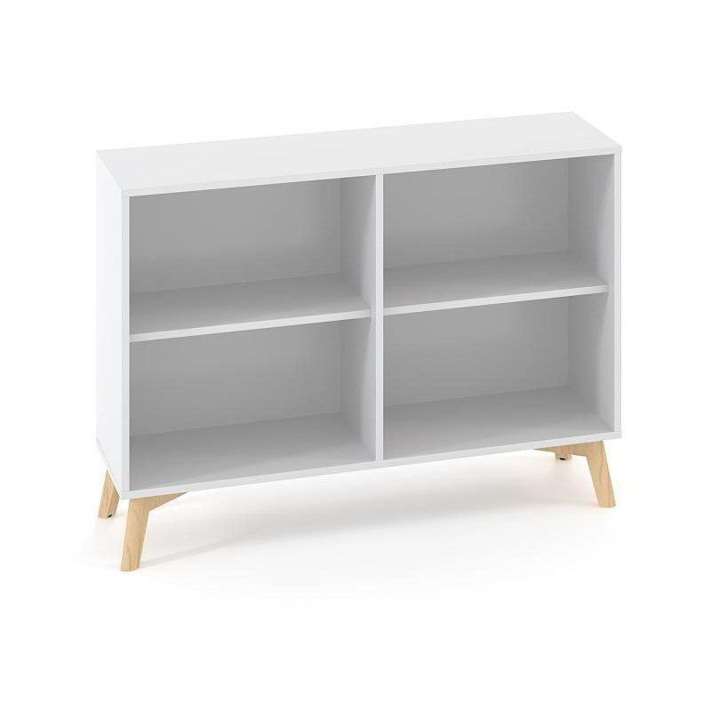 Policová skriňa ALFA ROOT nika s del.priečkou, 1 polica, 120x45x88,7cm, biela