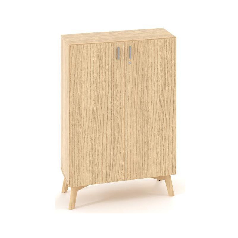 Policová skriňa ALFA ROOT, 2 police, 80x47x121,5cm, dub