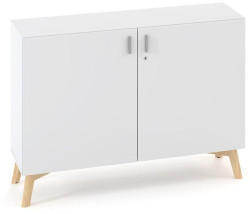 Policová skriňa ALFA ROOT s del.priečkou, 1 polica, 120x47x88,7cm, biela