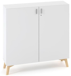 Policová skriňa ALFA ROOT s del.priečkou, 2 police, 120x47x121,5cm, biela