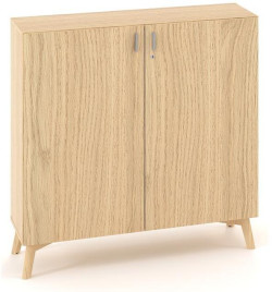 Policová skriňa ALFA ROOT s del.priečkou, 2 police, 120x47x121,5cm, dub