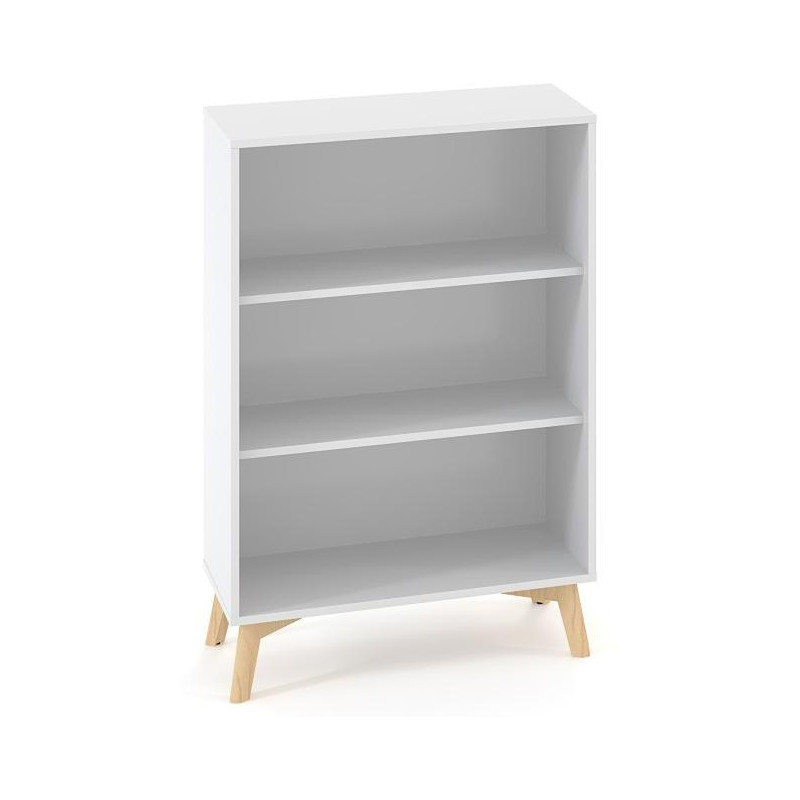 Policová skriňa ALFA ROOT nika, 2 police, 100x45x121,5cm, biela