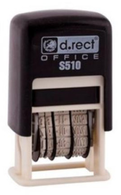 Dátumová pečiatka D.RECT S510 čierna