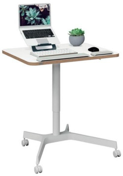 Stôl na sedenie/státie Leitz Ergo s kompaktnou doskou, biely
