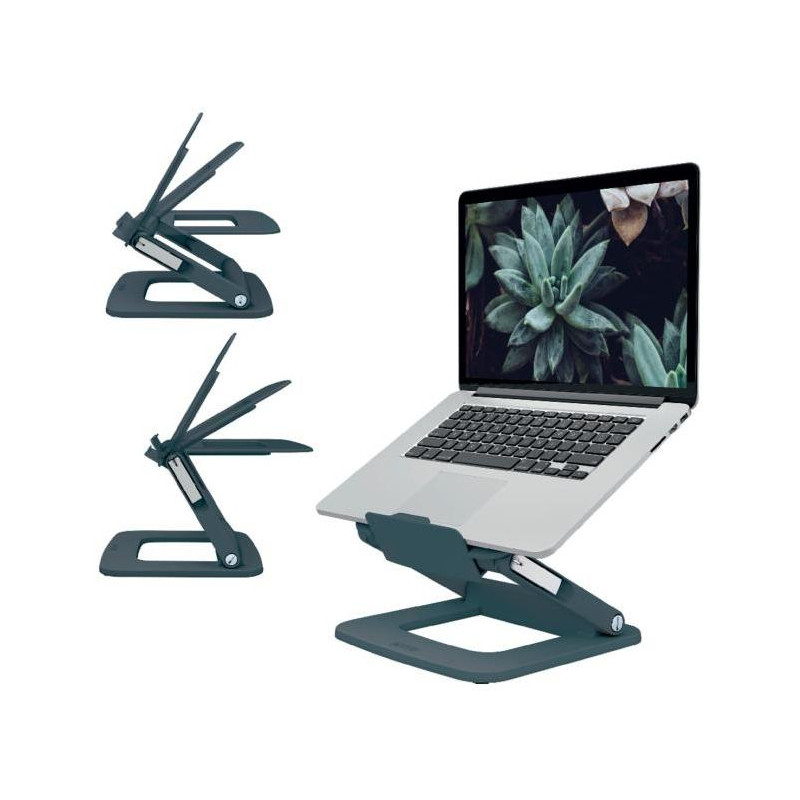 Stojan na notebook nastaviteľný Leitz Ergo s viacerými uhlami sklonu, zamatový šedý