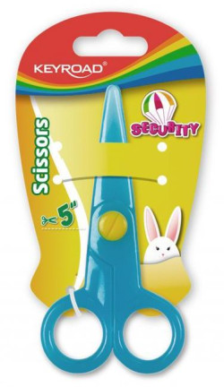 Školské nožnice KEYROAD Security blister mix farieb