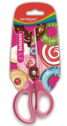 Školské nožnice KEYROAD Tatto Soft blister mix farieb