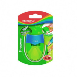 Strúhadlo KEYROAD ABS+PS plastové s dvomi otvormi blister mix farieb