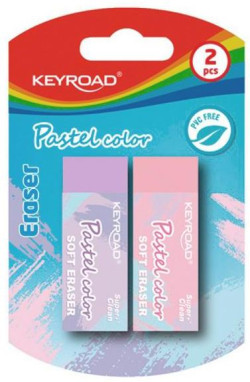 Guma KEYROAD 2 ks pastel blister mix farieb