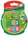 Strúhadlo KEYROAD CUTTER FISH plastové 3 ks blister mix farieb
