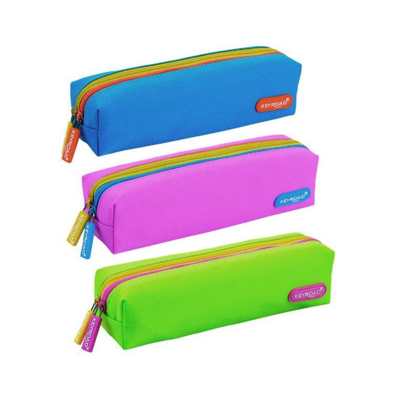 Peračník KEYROAD plný 2 zipsový prázdny mix farieb