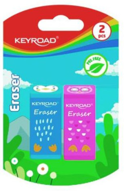 Guma KEYROAD Animal 2ks blister čierna