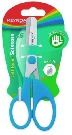 Detské nožnice KEYROAD Kids pre ľavákov, 13 cm, blister mix farieb