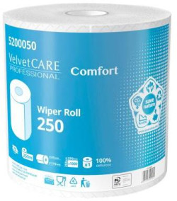 Papierové utierky v rolke 2 -vrstvové VELVET CARE 250m (2ks)