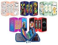 Peračník 3-zipsový plný, Gimboo, mix motívov, 10 ks