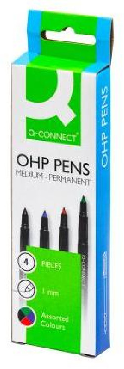 Sada permanentných popisovačov Q-CONNECT M 4S 0,8 mm