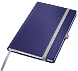 Zápisník linajkový HC A5 Leitz Style tvrdé dosky titánovo modrý