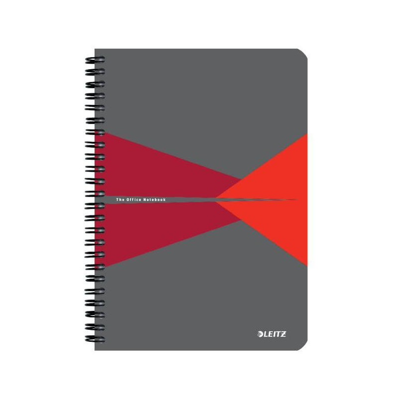 Blok Leitz Office Card A5 90 listov linajkový červený