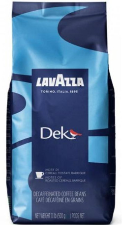 Káva LAVAZZA DEK bezkofeínová, zrnková, 500g