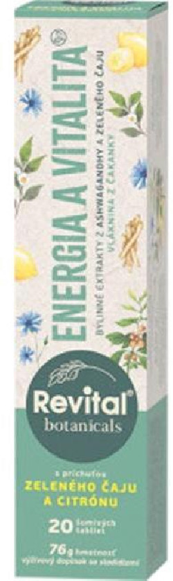 Revital Botanicals Energia a vitalita, 20 šumivých tabliet
