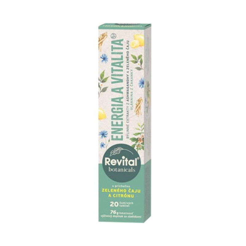 Revital Botanicals Energia a vitalita, 20 šumivých tabliet