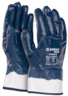 Rukavice nitrilové DONAU SAFETY Nitrile 03, kat. II bielo-námornícke modré veľ. 10