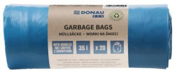 Vrecia zaväzovacie DONAU ECO 35 ℓ, 25 mic, 20 ks, modré