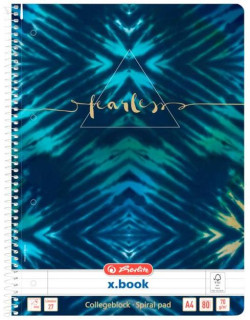 Blok poznámkový Herlitz A4, 80 listov, linajkový, New Batik Fearless