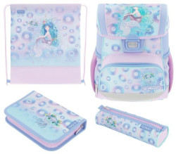 Školská taška Herlitz Loop+ Morská panna, sada