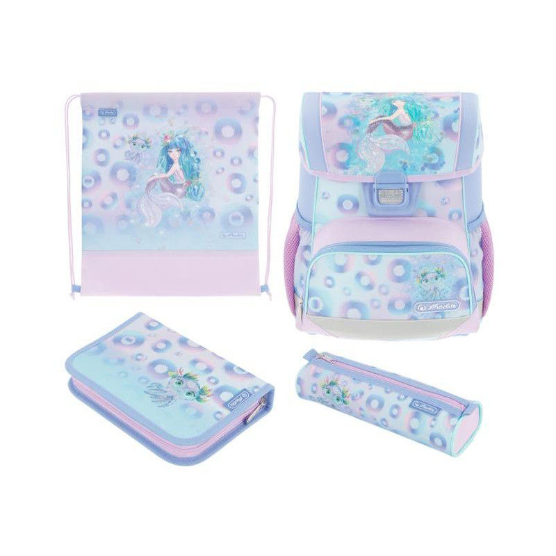 Školská taška Herlitz Loop+ Morská panna, sada