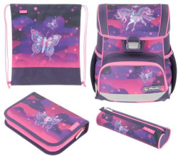 Školská taška Herlitz Loop+ Unicorn, sada